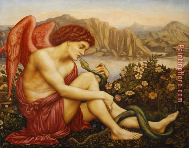Evelyn de Morgan Angel With Serpent